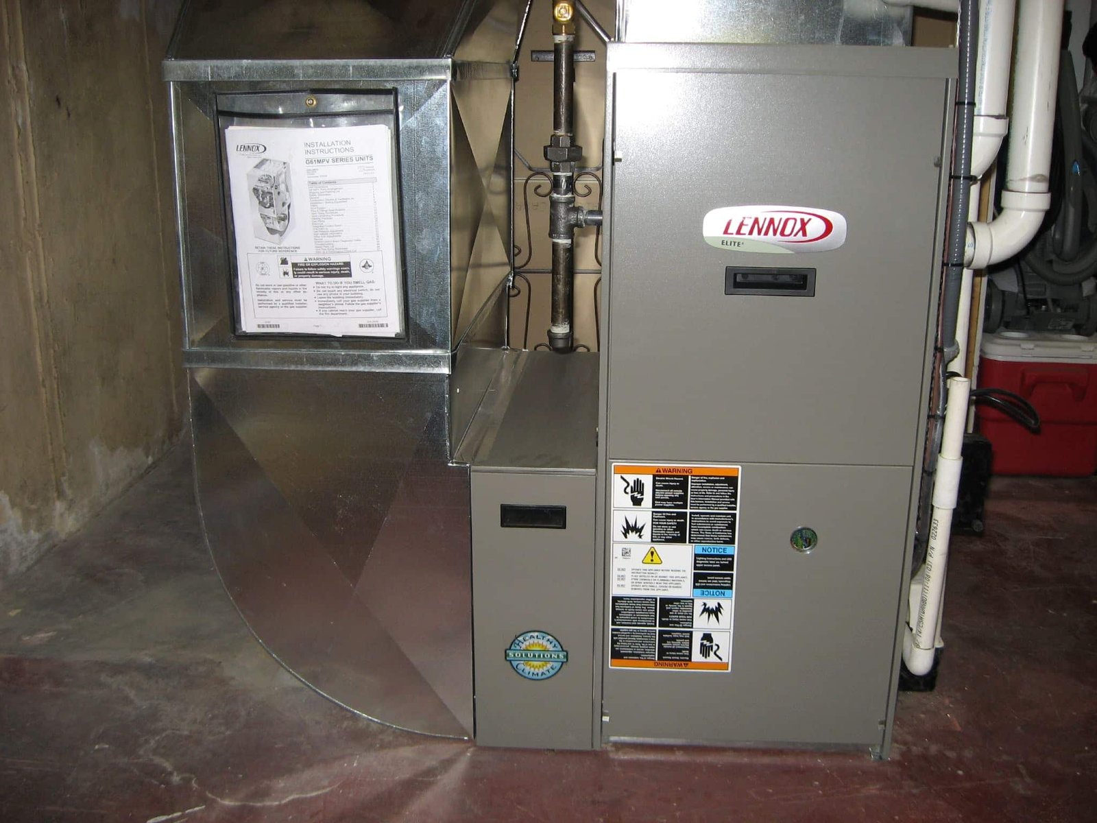 modern residential gas furnace